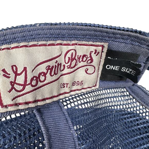 Goorin Bros The Freedom Eagle Trucker Hat Mens One Size Blue Adjustable Snapback - Picture 7 of 10